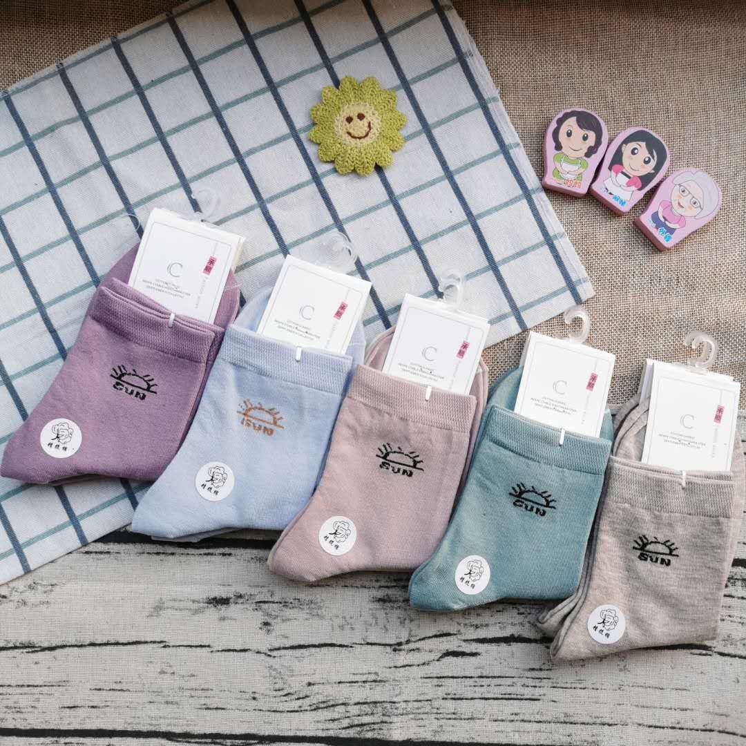 涤棉地摊袜子 户外休闲女祙 跑量款商务袜子 外贸女袜详情图7