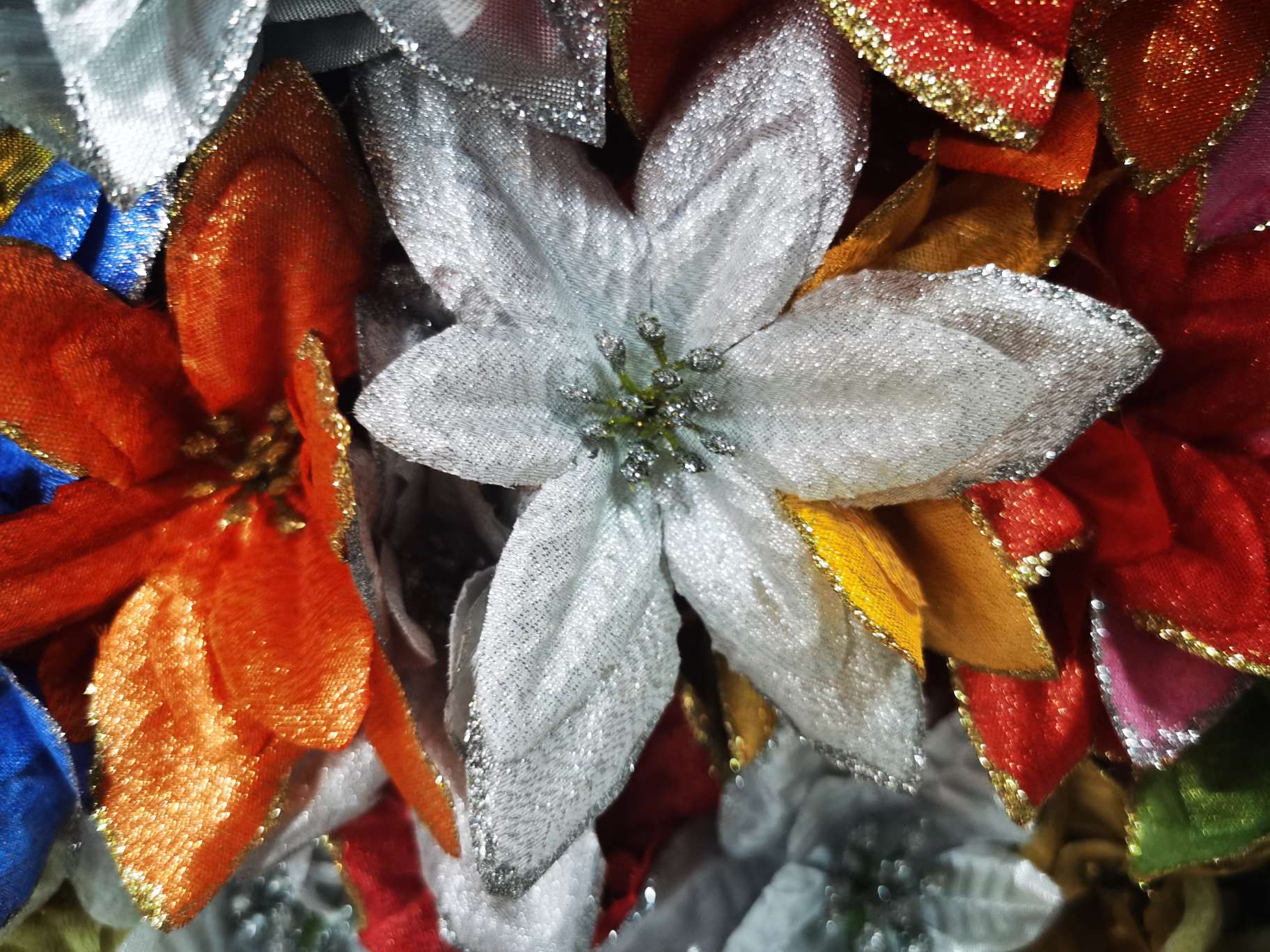 银葱布圣诞花