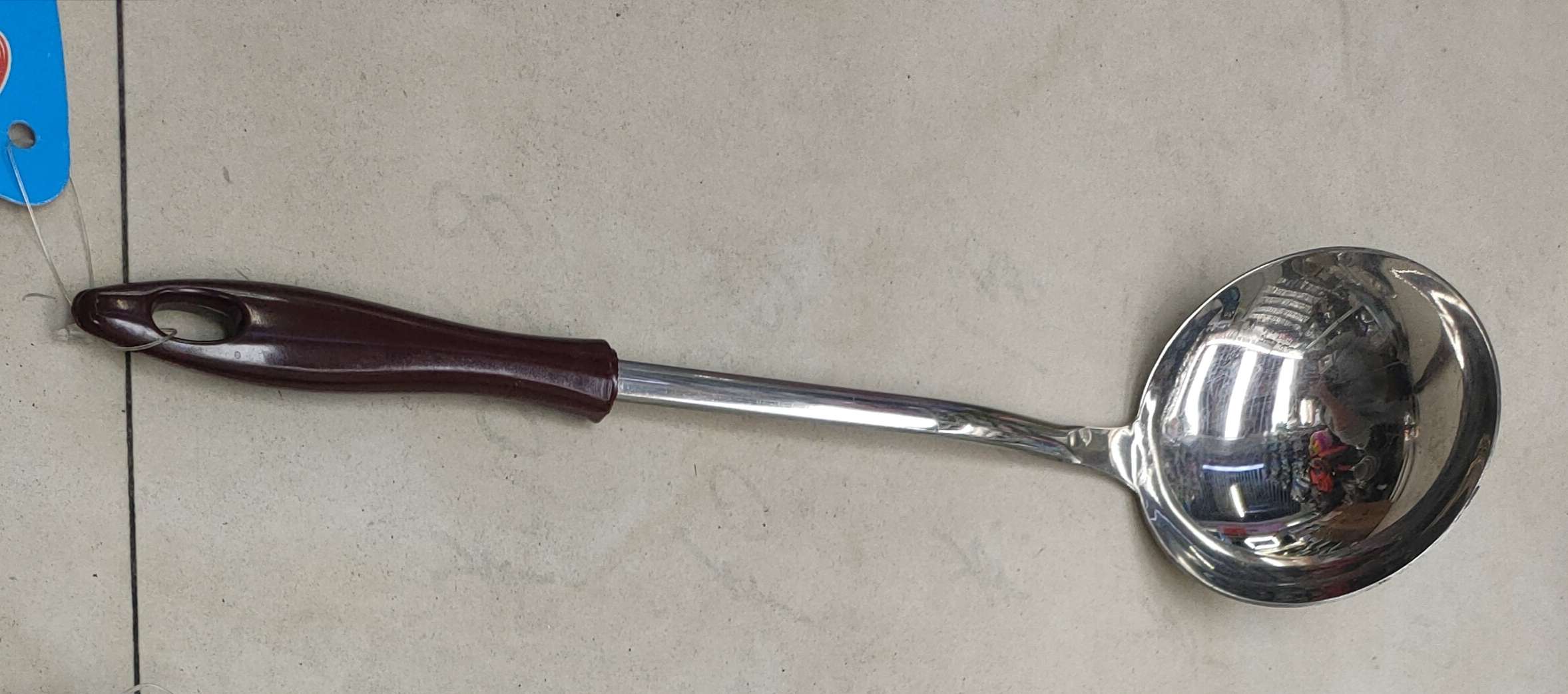 Cuatro centi rojo eléctrico con mango de madera sopa shell