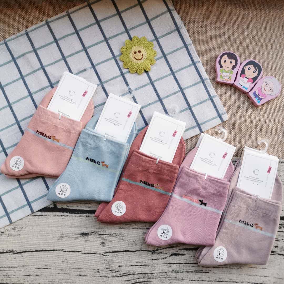 涤棉地摊袜子 户外休闲女祙 跑量款商务袜子 外贸女袜详情图3