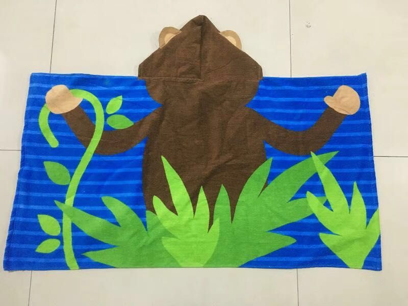 Children's pure cotton printed cape Item Picture