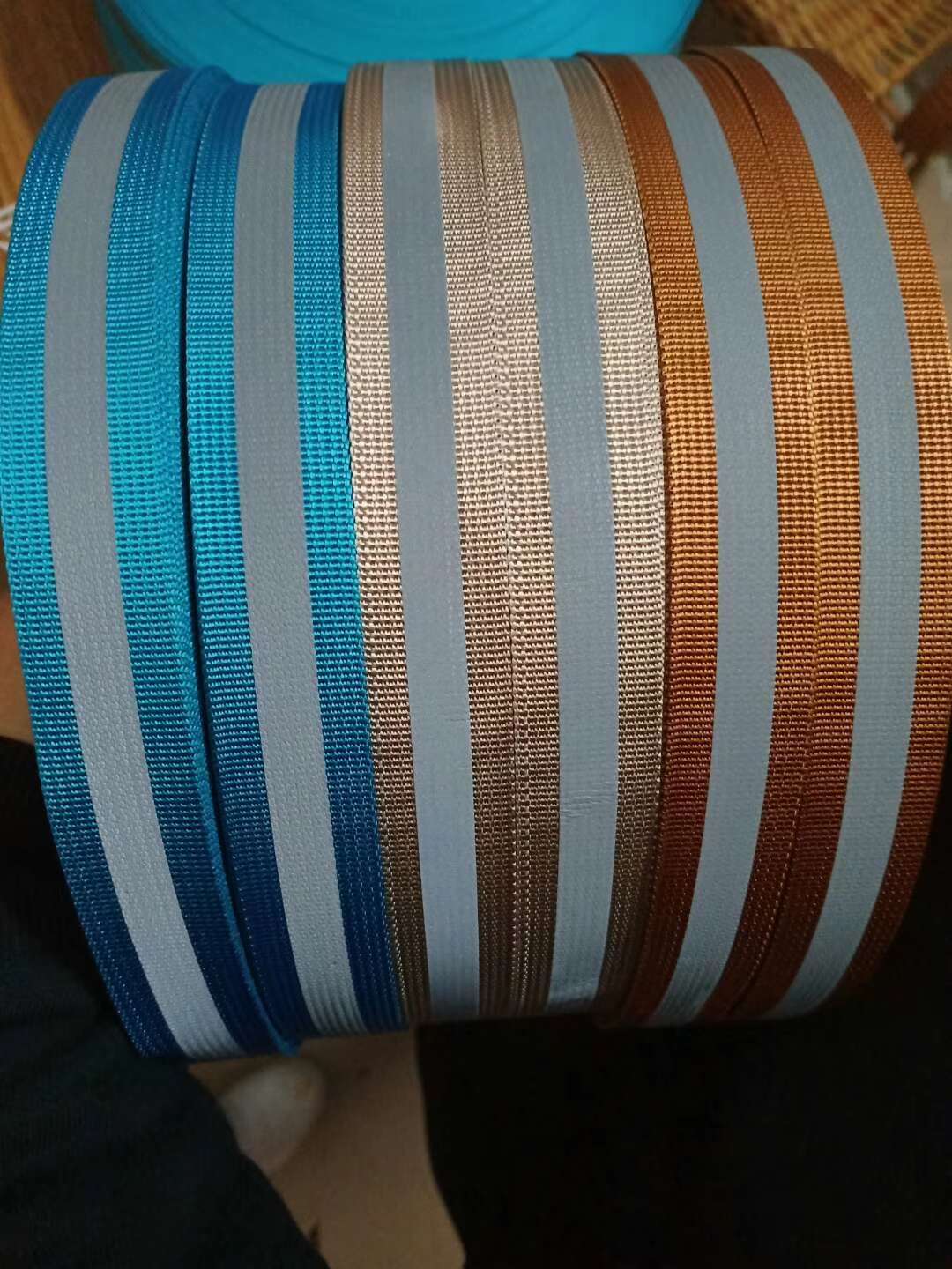Imitation Nylon American Ribbon With Reflective Strip Item Picture