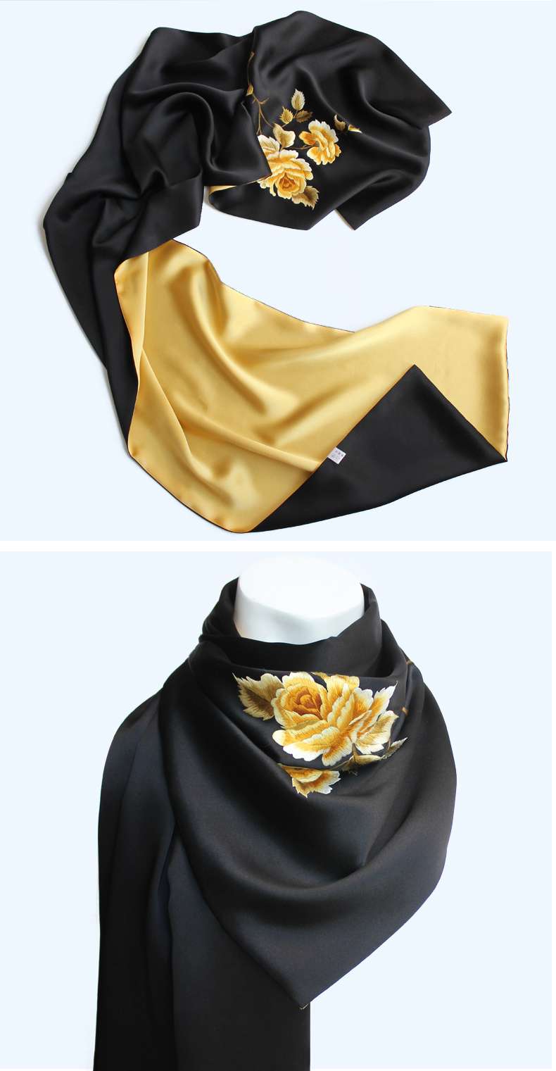 Silk Scarf Silk Scarf Women Fashion Everything Spring And Autumn Winter Style 7