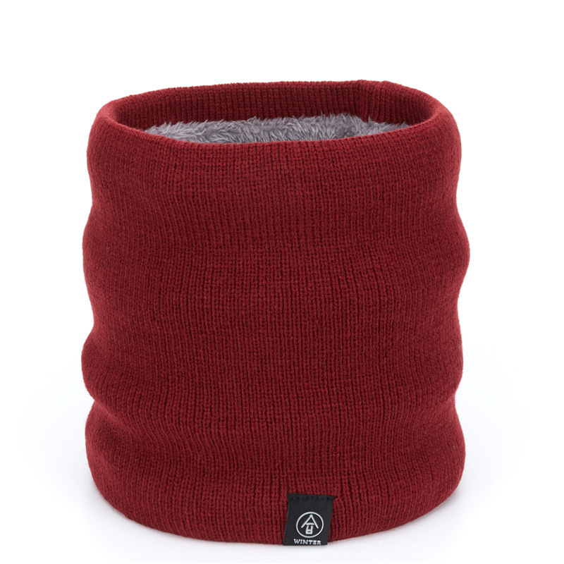 Wholesale and customization of Korean-style autumn and winter fleece and thickened scarves, fashionable and versatile woolen knitted scarves with fleece warmth detail image 12