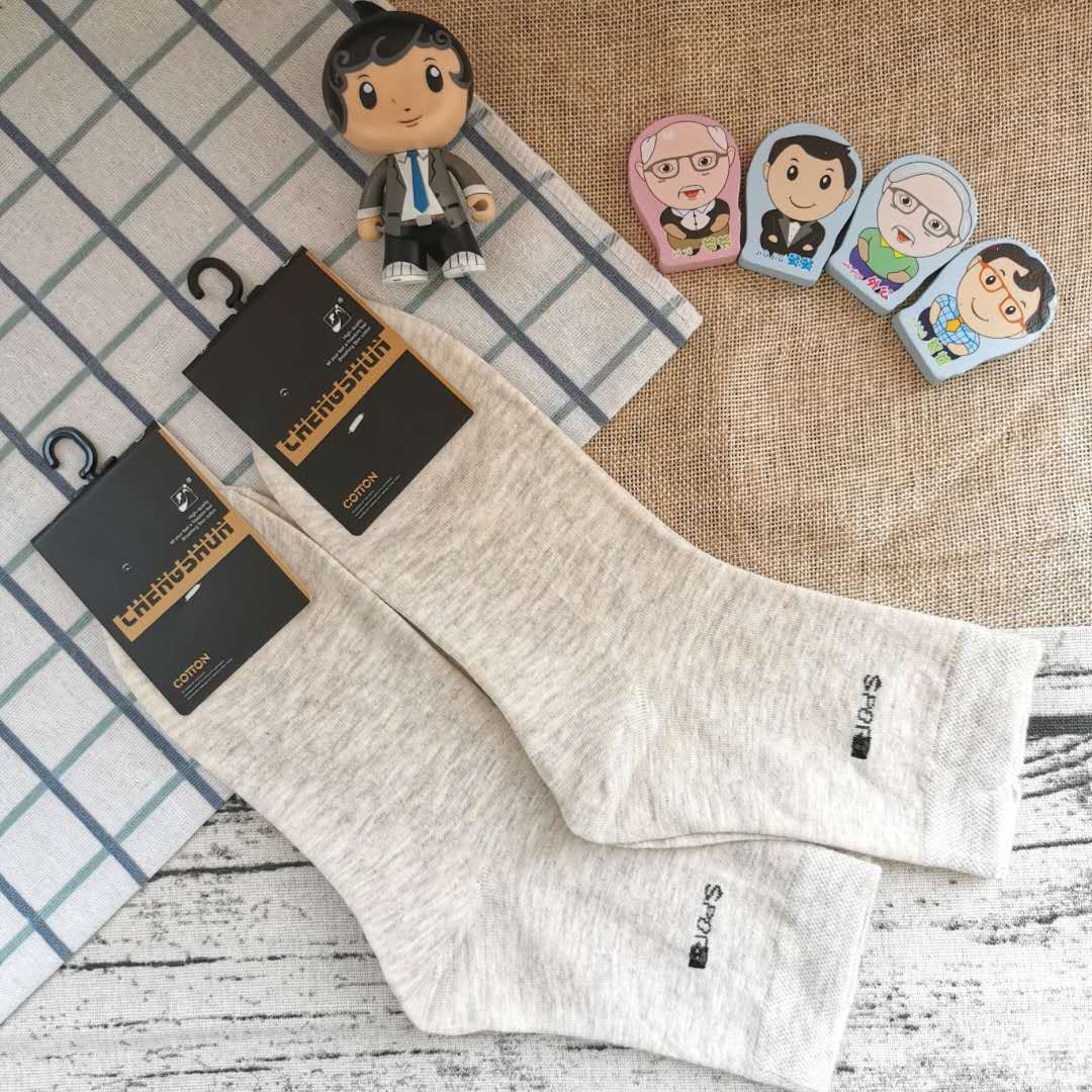 涤棉地摊袜子 户外休闲男祙 跑量款商务袜子 外贸男袜详情图10