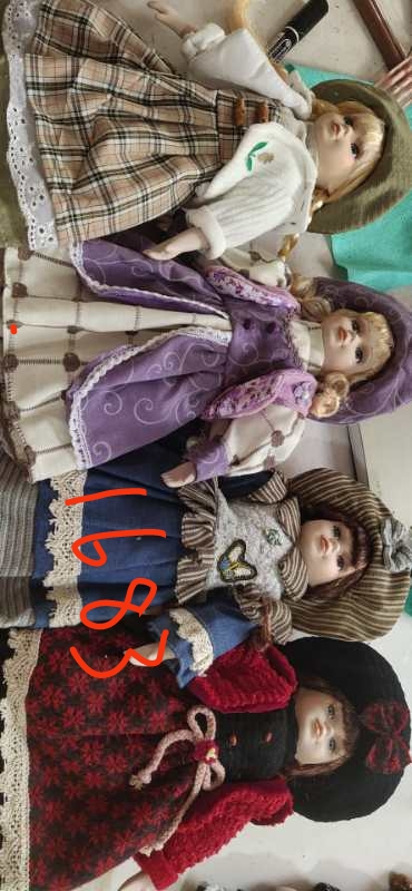 陶瓷娃娃11可爱家具卧室装饰摆件可装扮晓婷工艺