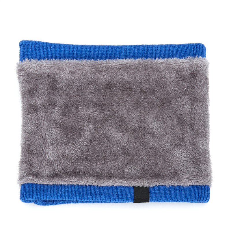 Wholesale and customization of Korean-style autumn and winter fleece and thickened scarves, fashionable and versatile woolen knitted scarves with fleece warmth Specification image