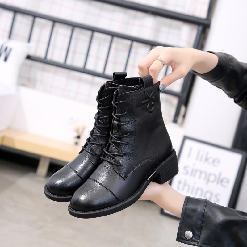 Winter leather ankle boots, Dr. Martens boots, women's ankle boots Item Picture