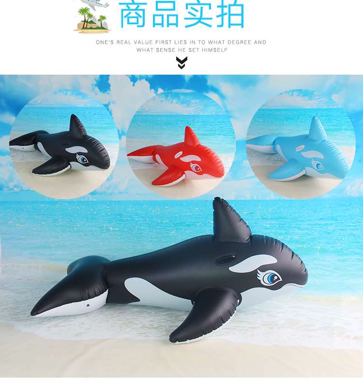 Hongyu Factory Direct sales inflatable swimming Big Black whale mount Application Scenario