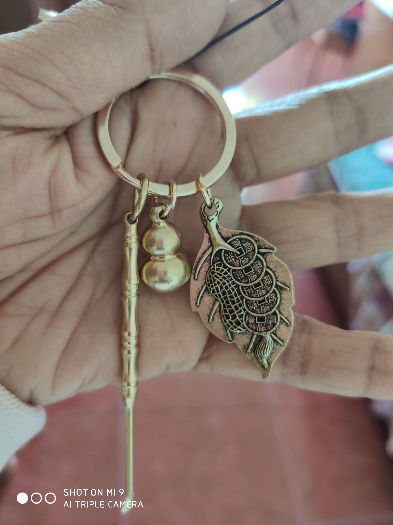 Multi-functional toothpicks, copper gourds, one leaf makes money, three-piece set