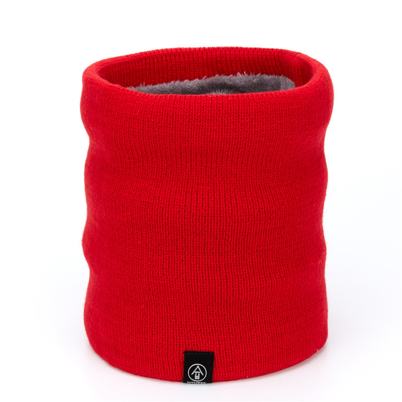 Wholesale and customization of Korean-style autumn and winter fleece and thickened scarves, fashionable and versatile woolen knitted scarves with fleece warmth detail image 3