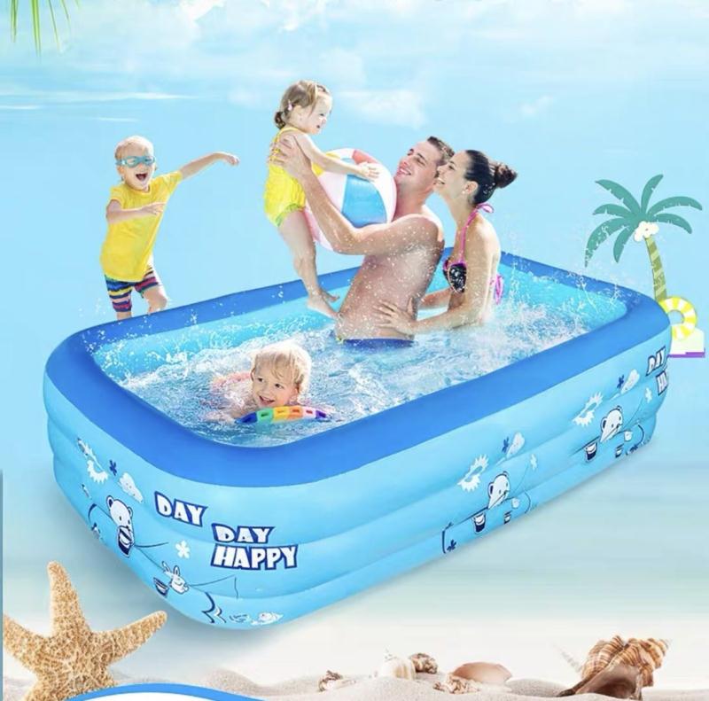 Large rectangular inflatable pool thumbnail