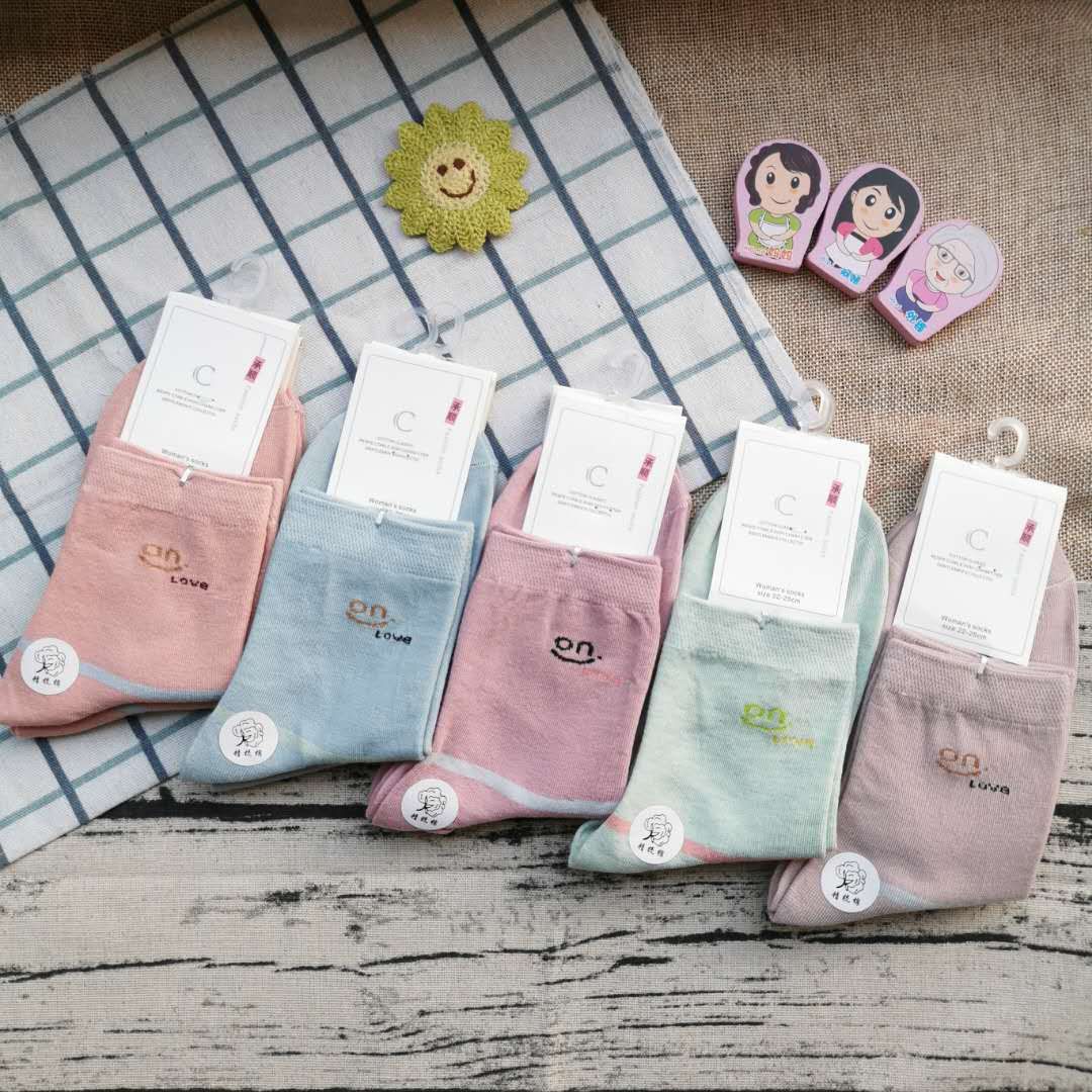 涤棉地摊袜子 户外休闲女祙 跑量款商务袜子 外贸女袜详情图2