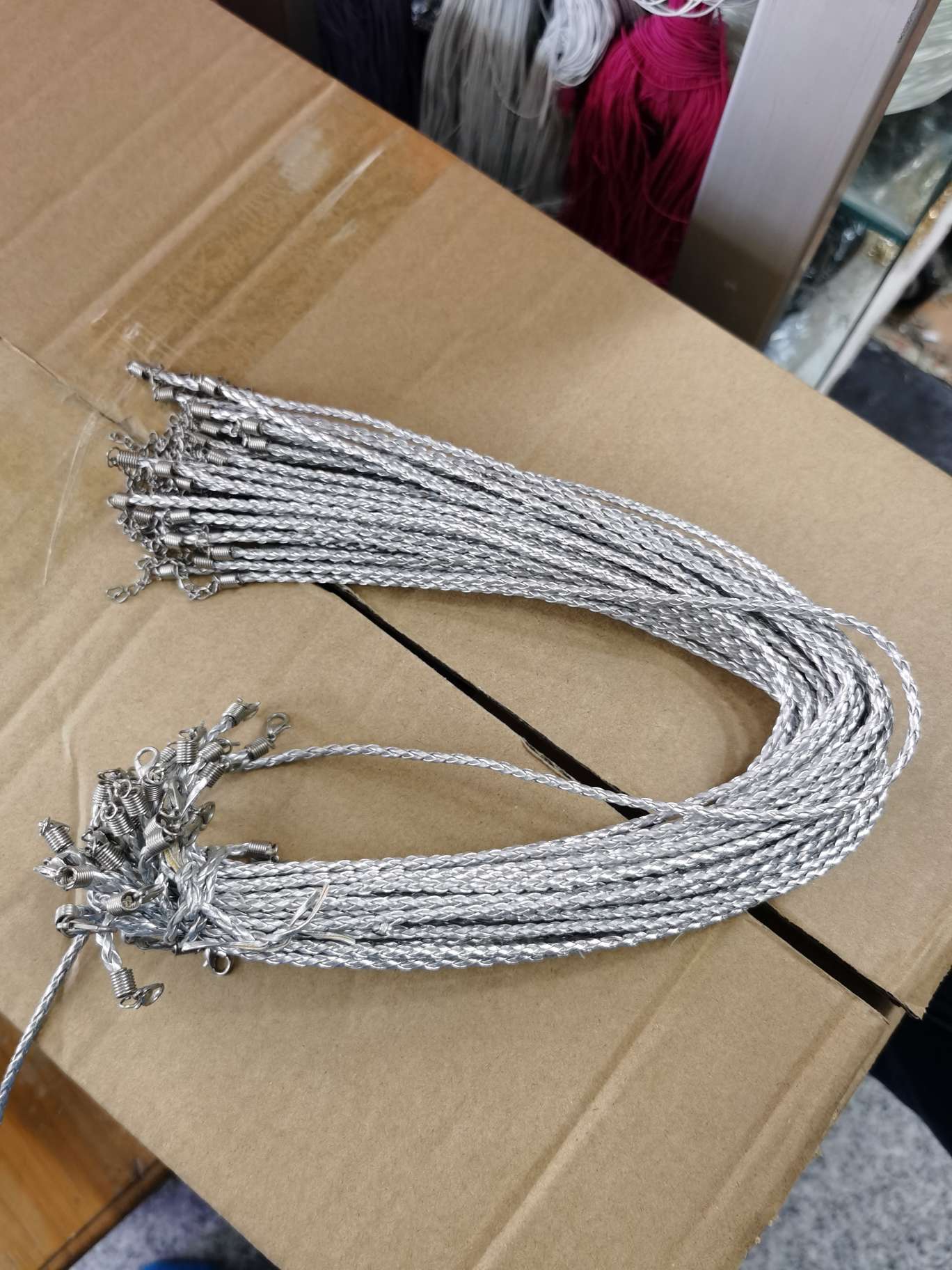 PU 4 ply trenzado collar cuerda