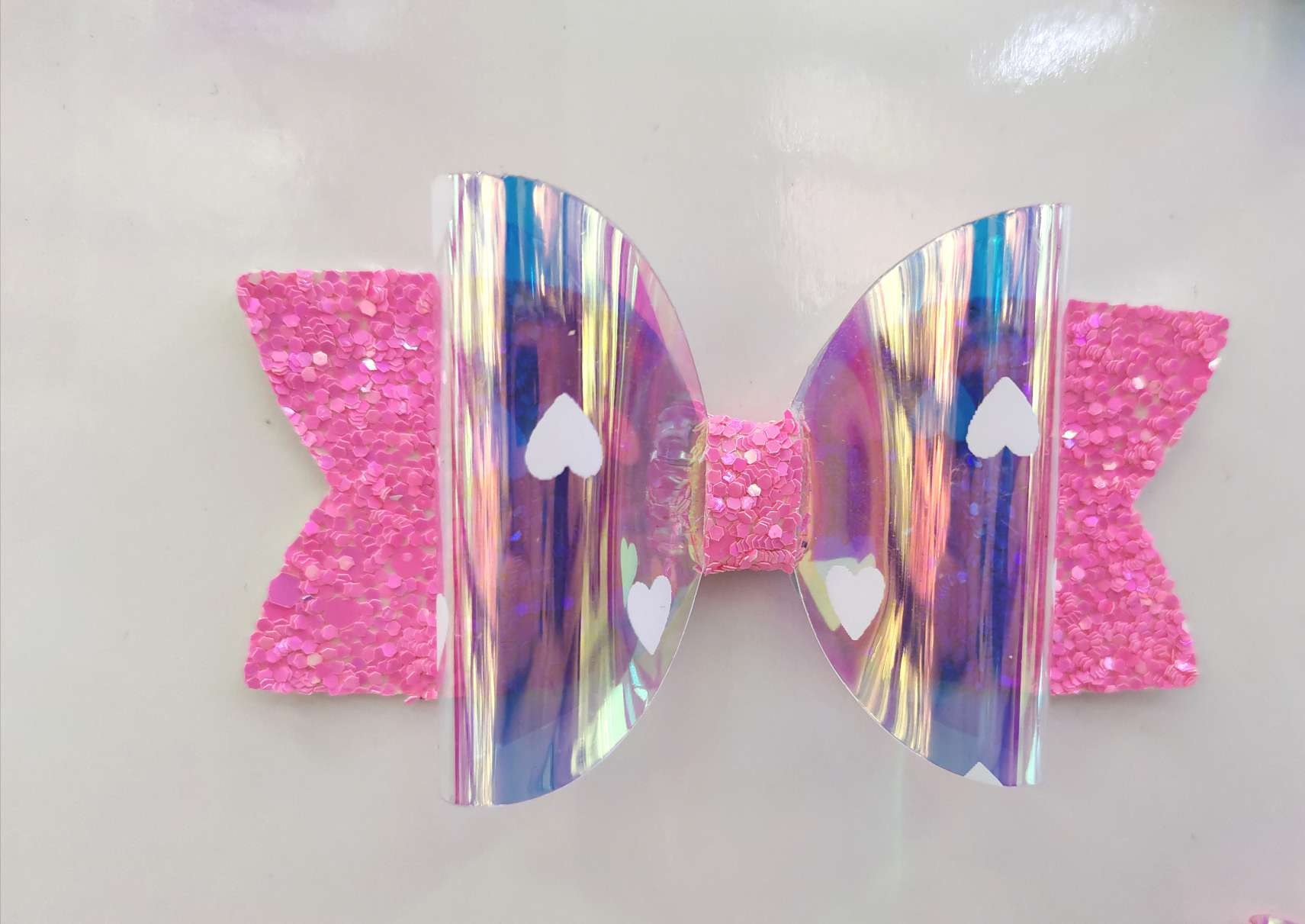 Pvc Double Dovetail Bow Tie With Heart