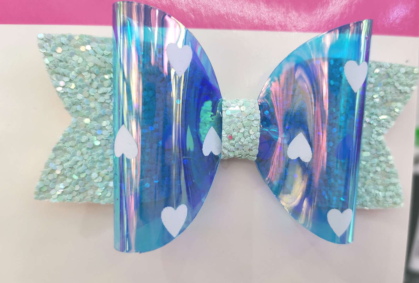 Pvc Double Dovetail Bow Tie With Heart details Picture