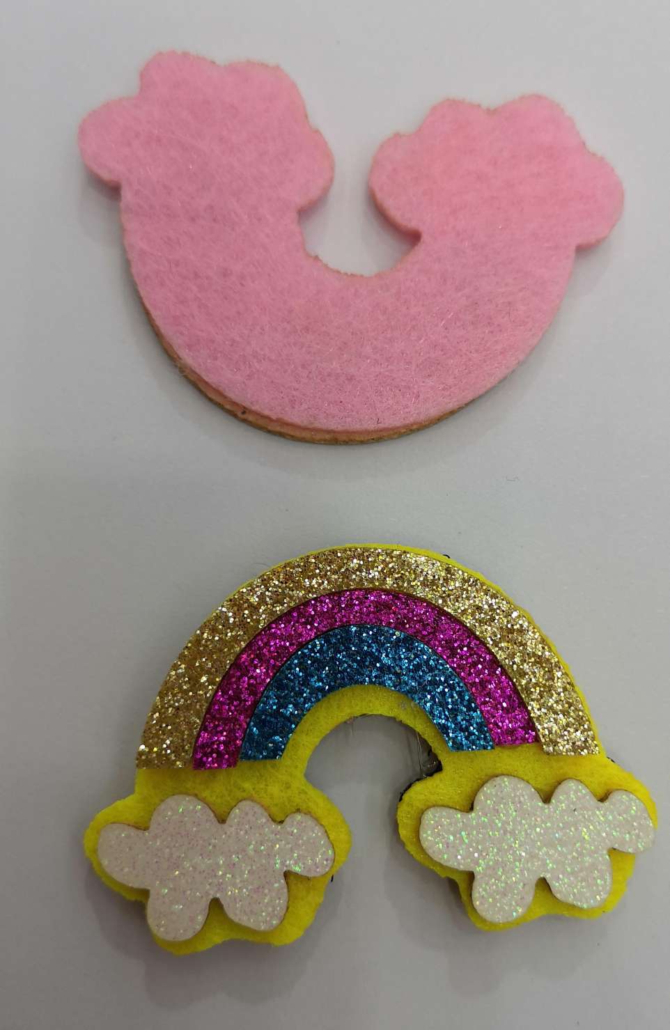 Rainbow Cloud clothing accessories, children's jewelry accessories, diy adhesive accessories Specification image