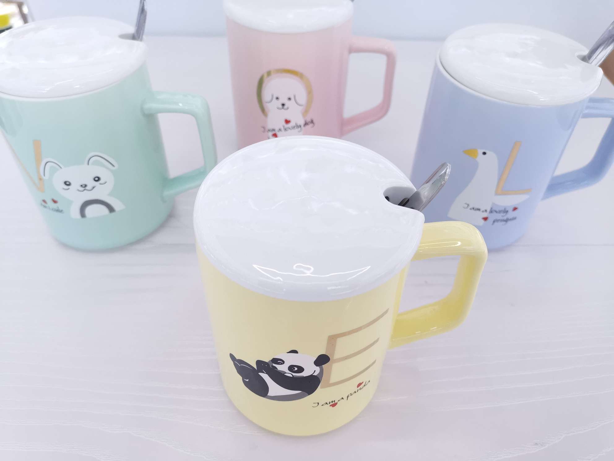 High-end colored glazed ceramic cups undefined