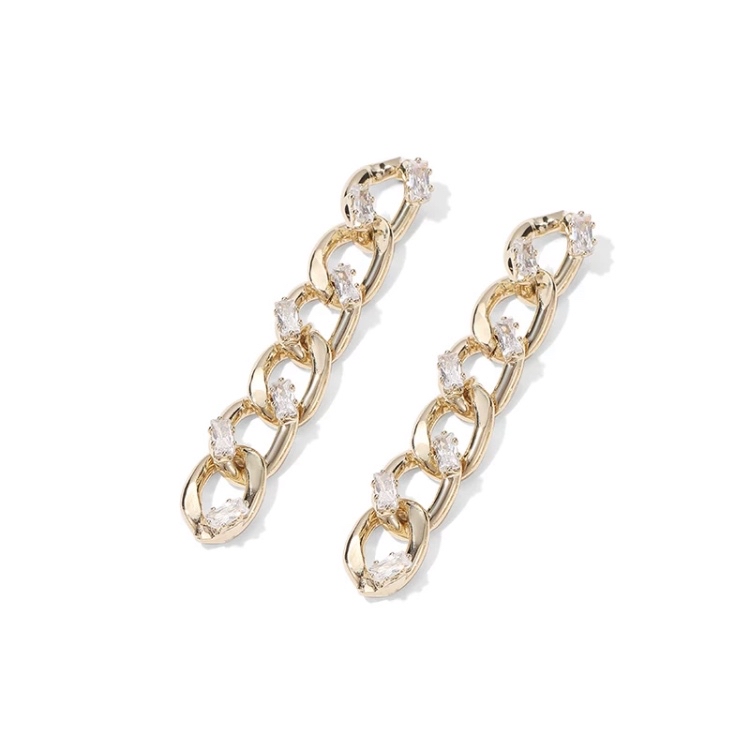 Chain Zircon Earrings undefined