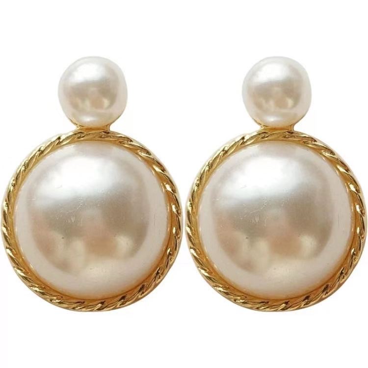 Pearl Stud Earrings undefined