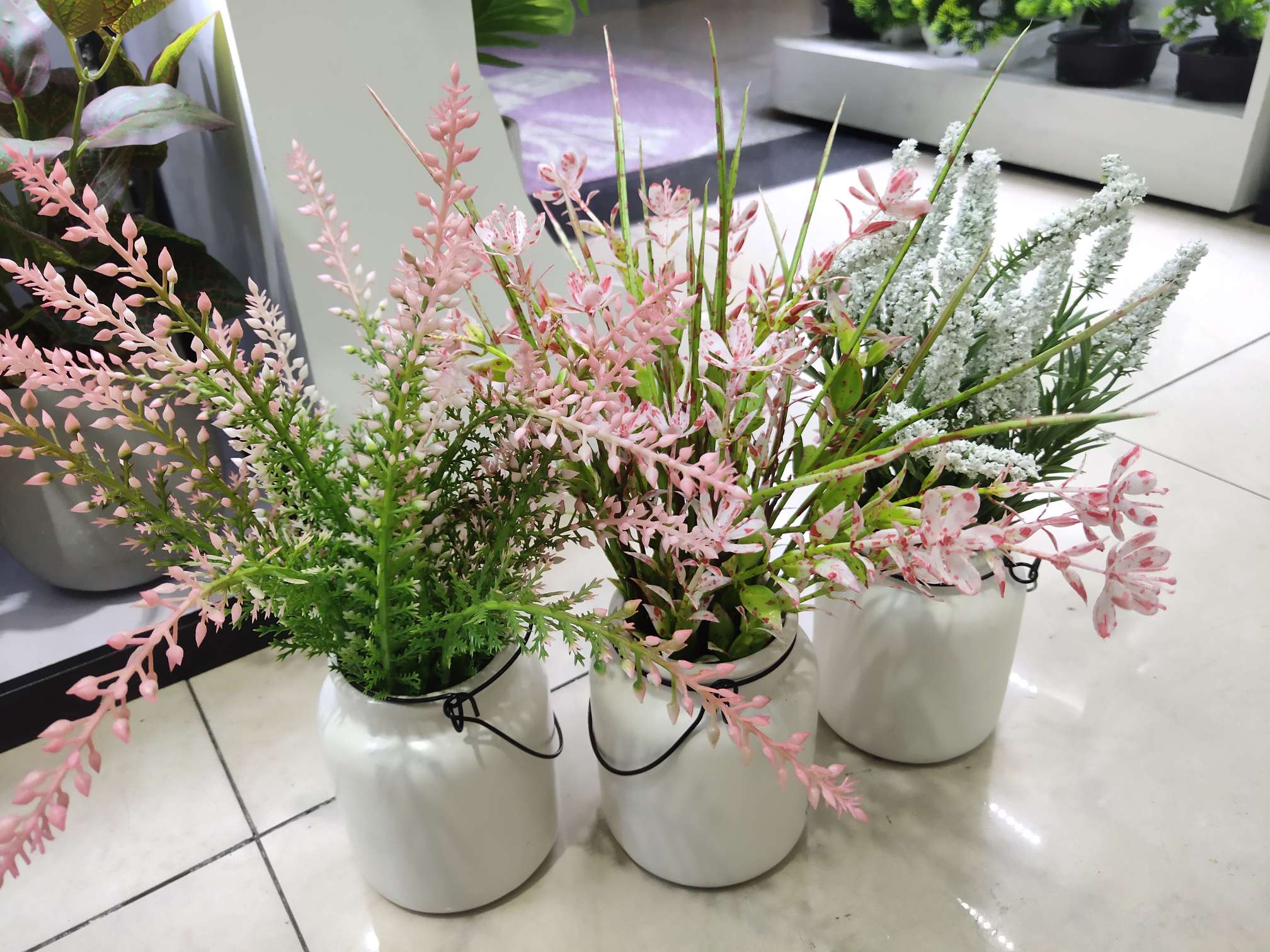 Artificial plant small potted plants, Nordic living room artificial flower decoration potted plants, dining table artificial flower ornaments, green plant displays detail image 1