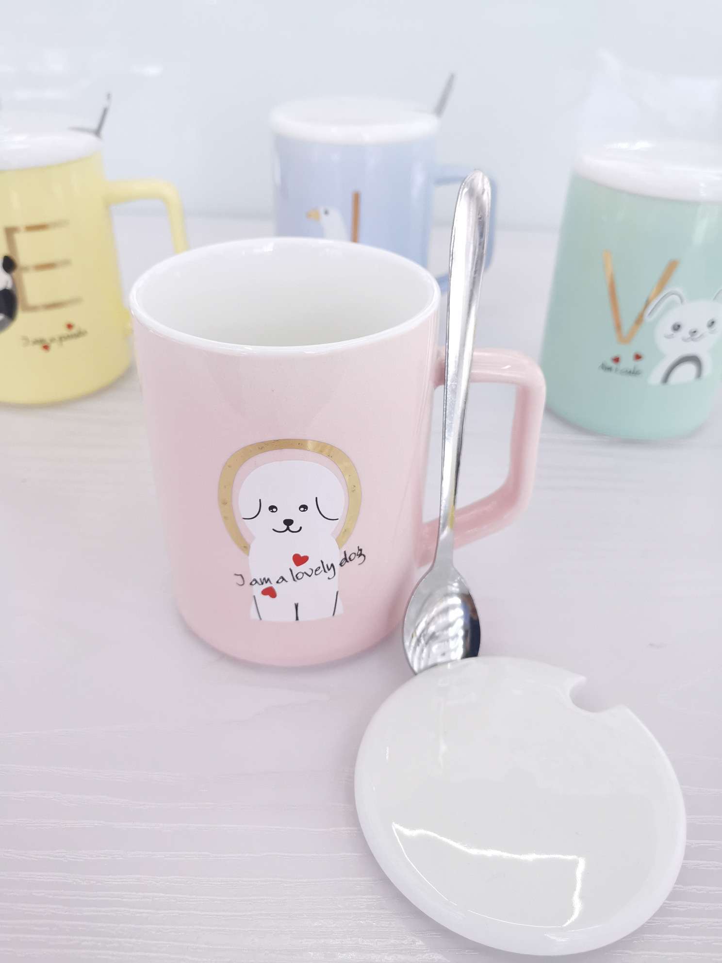 High-end colored glazed ceramic cups undefined