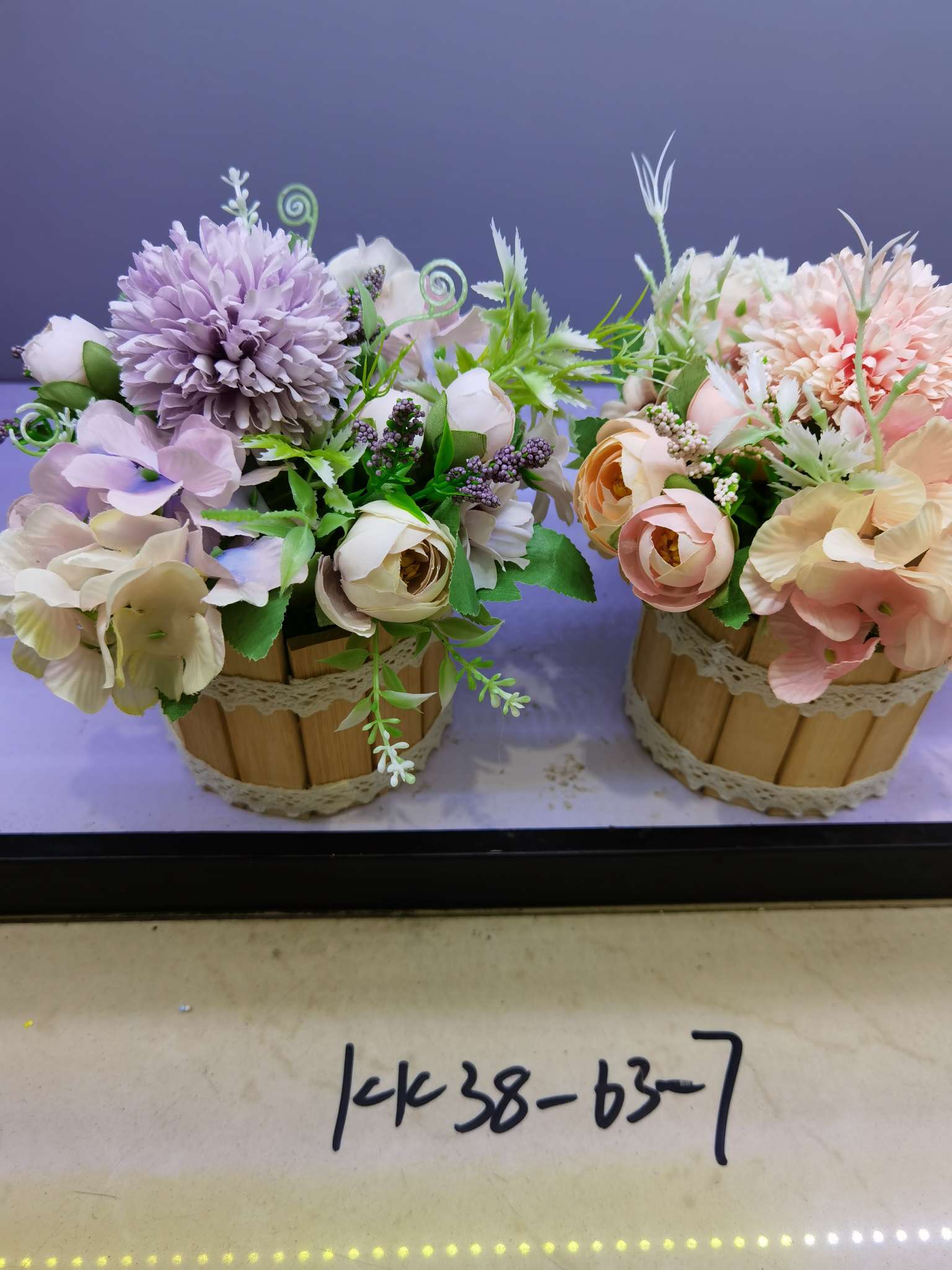 Artificial plants, small Nordic style living room, artificial flower bonsai, dining table, coffee table, artificial flower ornaments, green plant decorations detail image 1