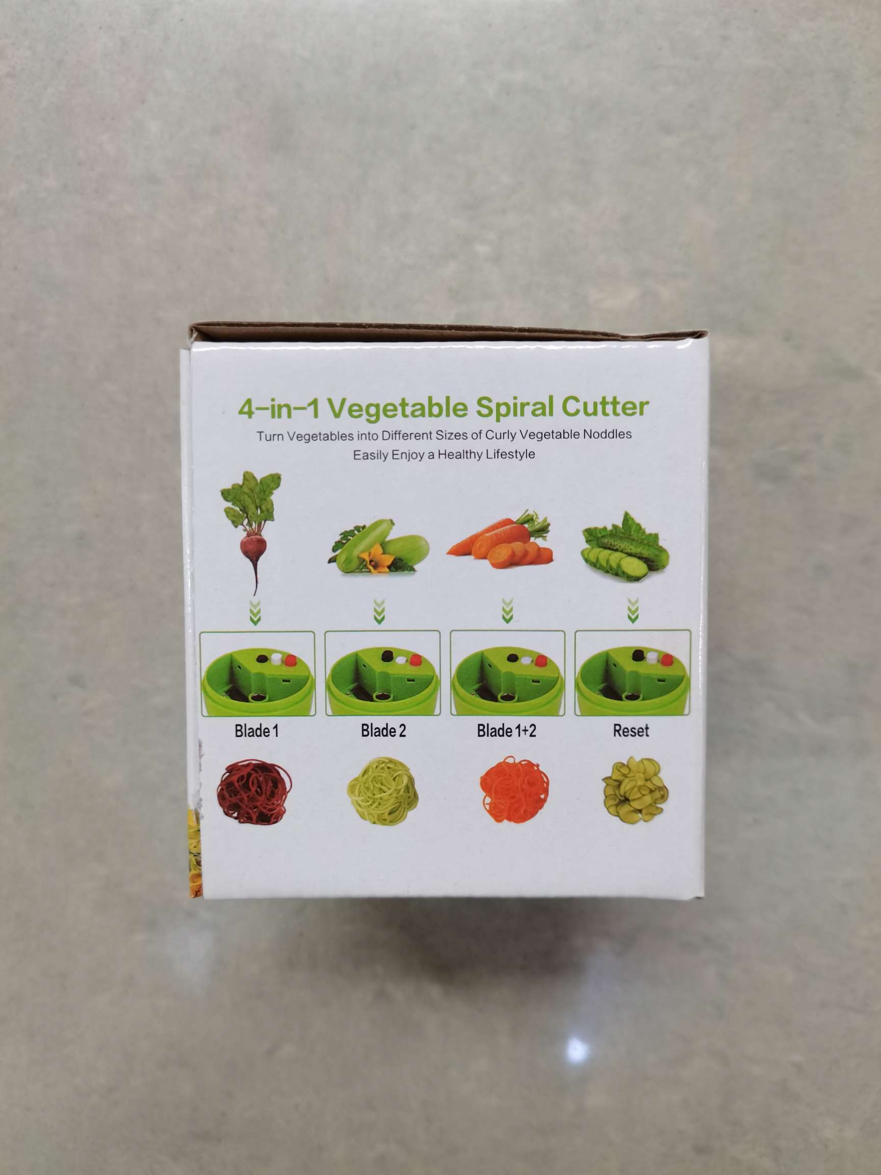 4-in-1 adjustable grater, handheld spiral vegetable slicer, three-in-one coiled slicer Specification image