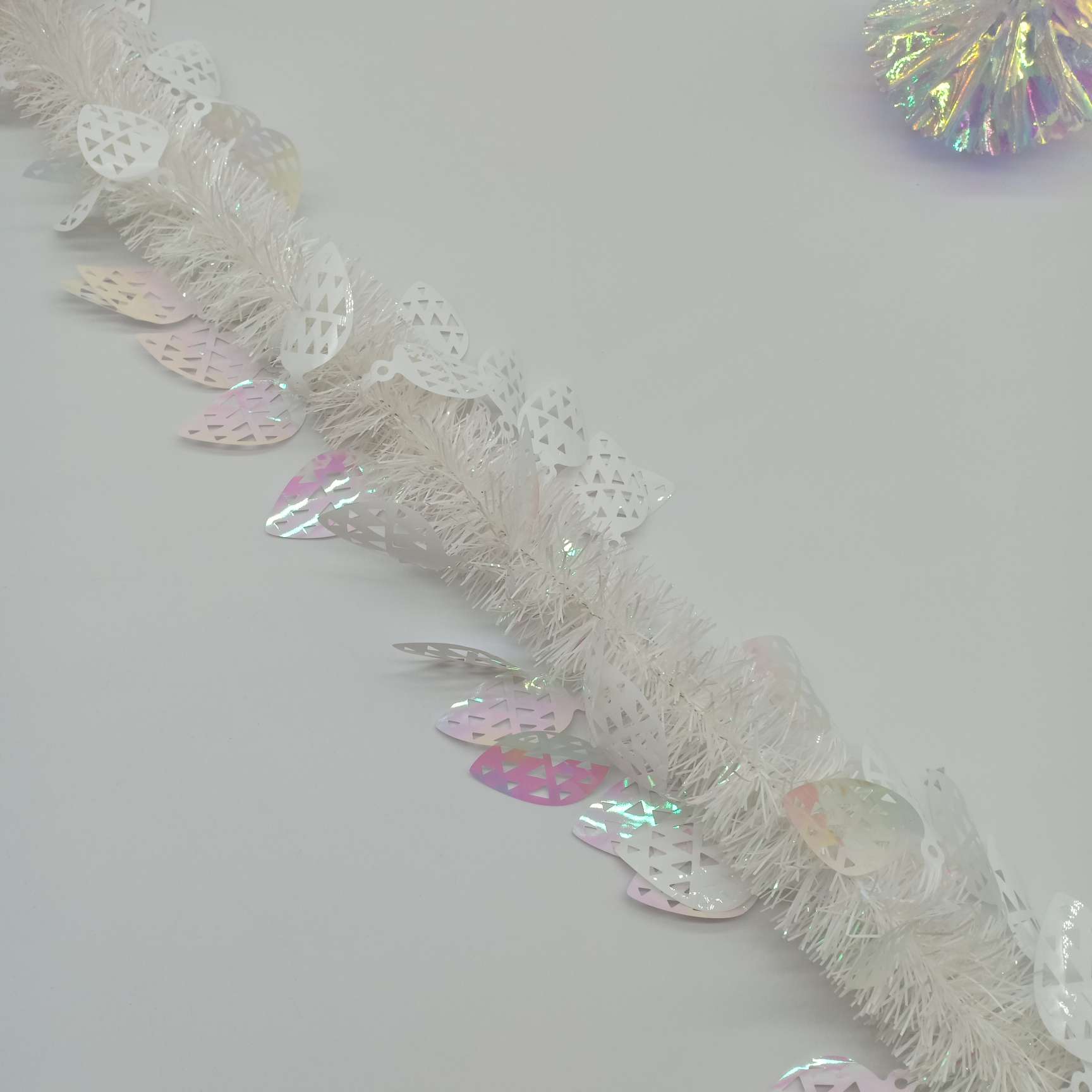 Factory direct sales of Christmas party and festival decoration products, wholesale of color strips and wool strips for foreign trade