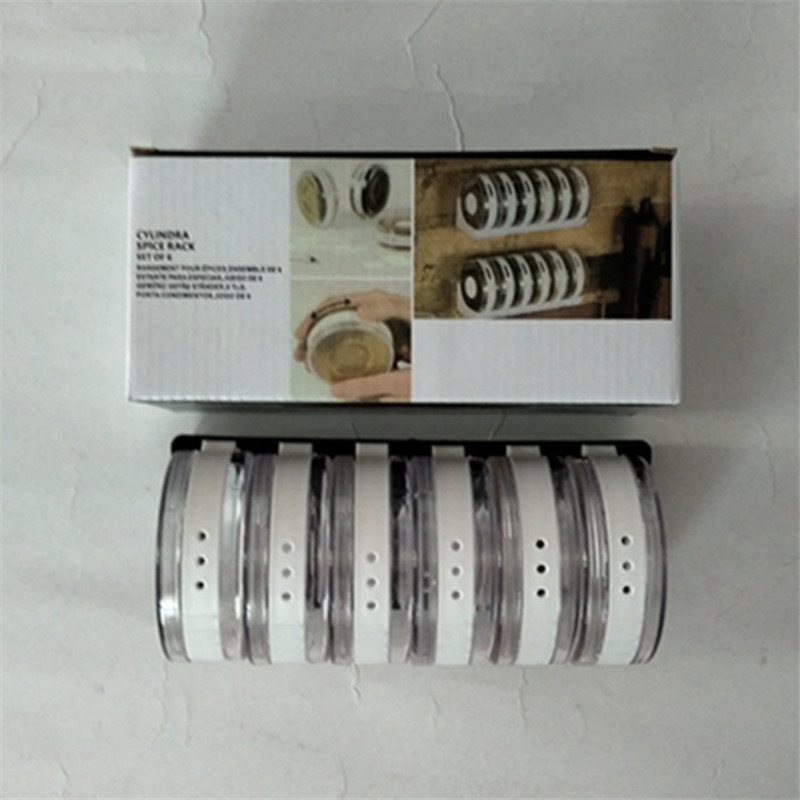 Six-piece set of rotating seasoning box, wheel-shaped seasoning jar, six-in-one undefined