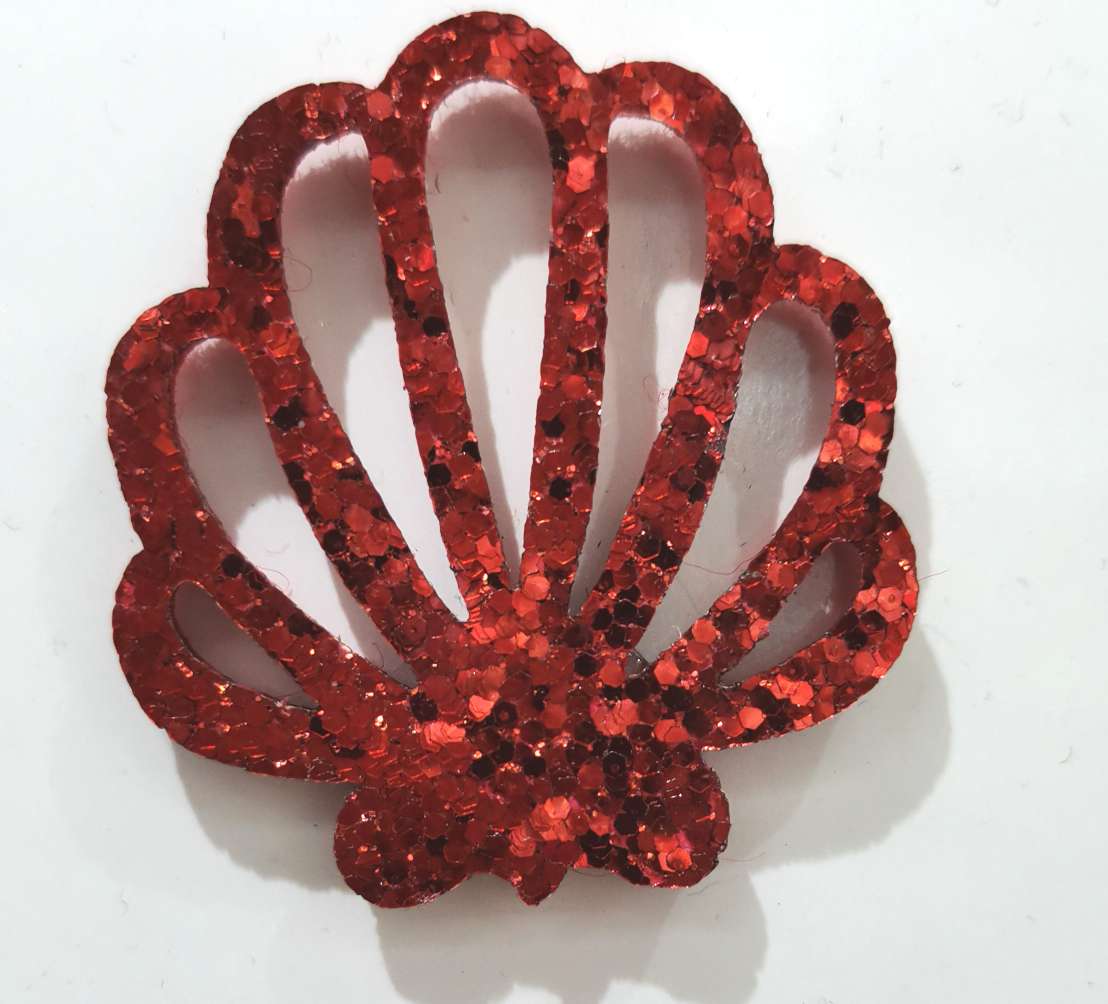 Slices of coarse powder sequined shells detail image 1