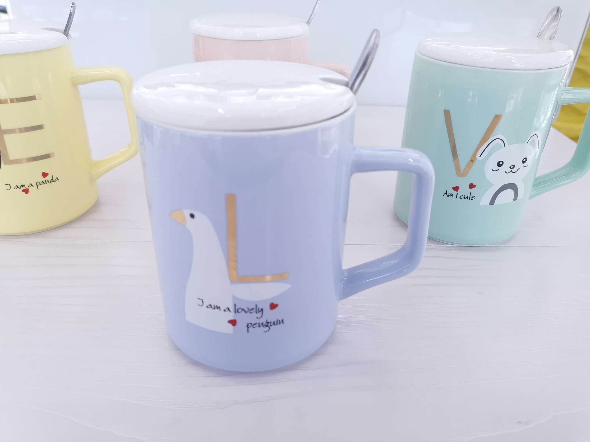 High-end colored glazed ceramic cups Item Picture