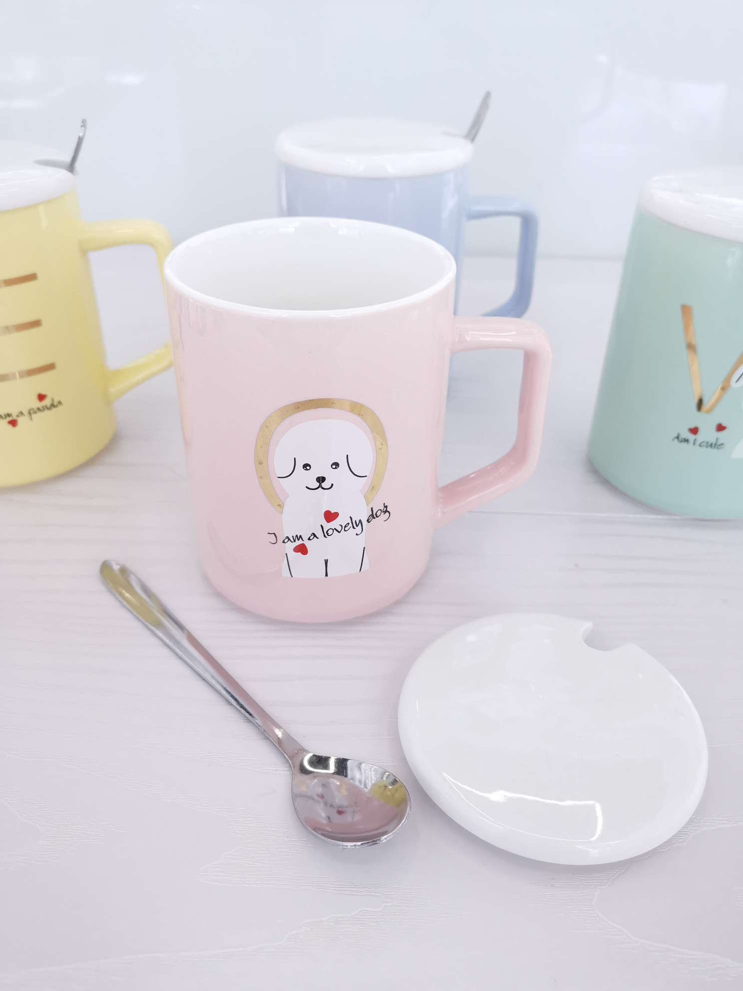 High-end colored glazed ceramic cups undefined