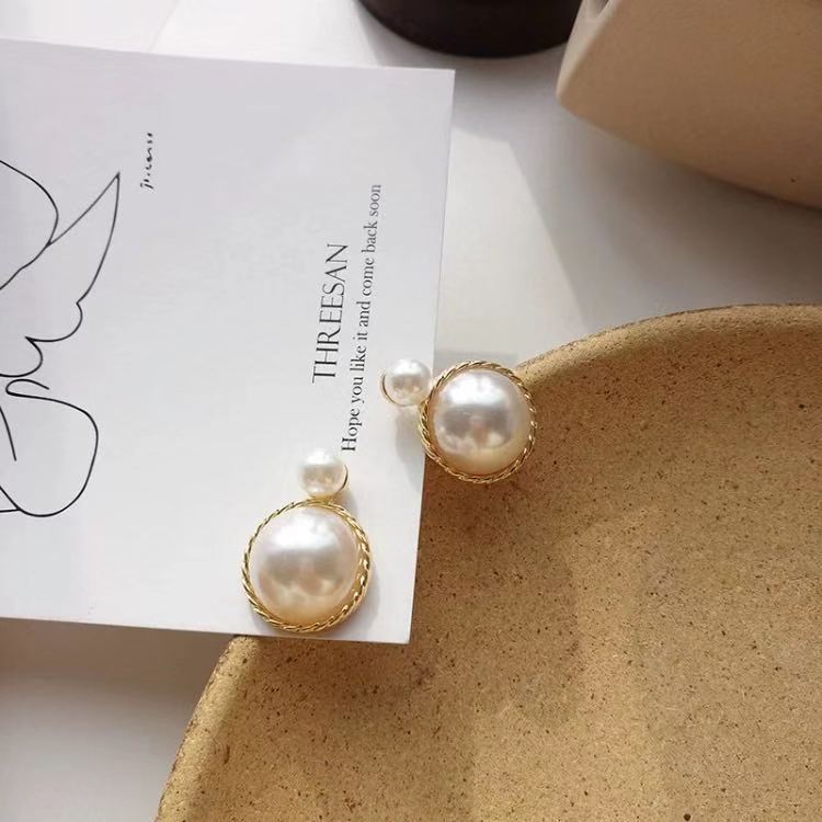 Pearl Stud Earrings undefined