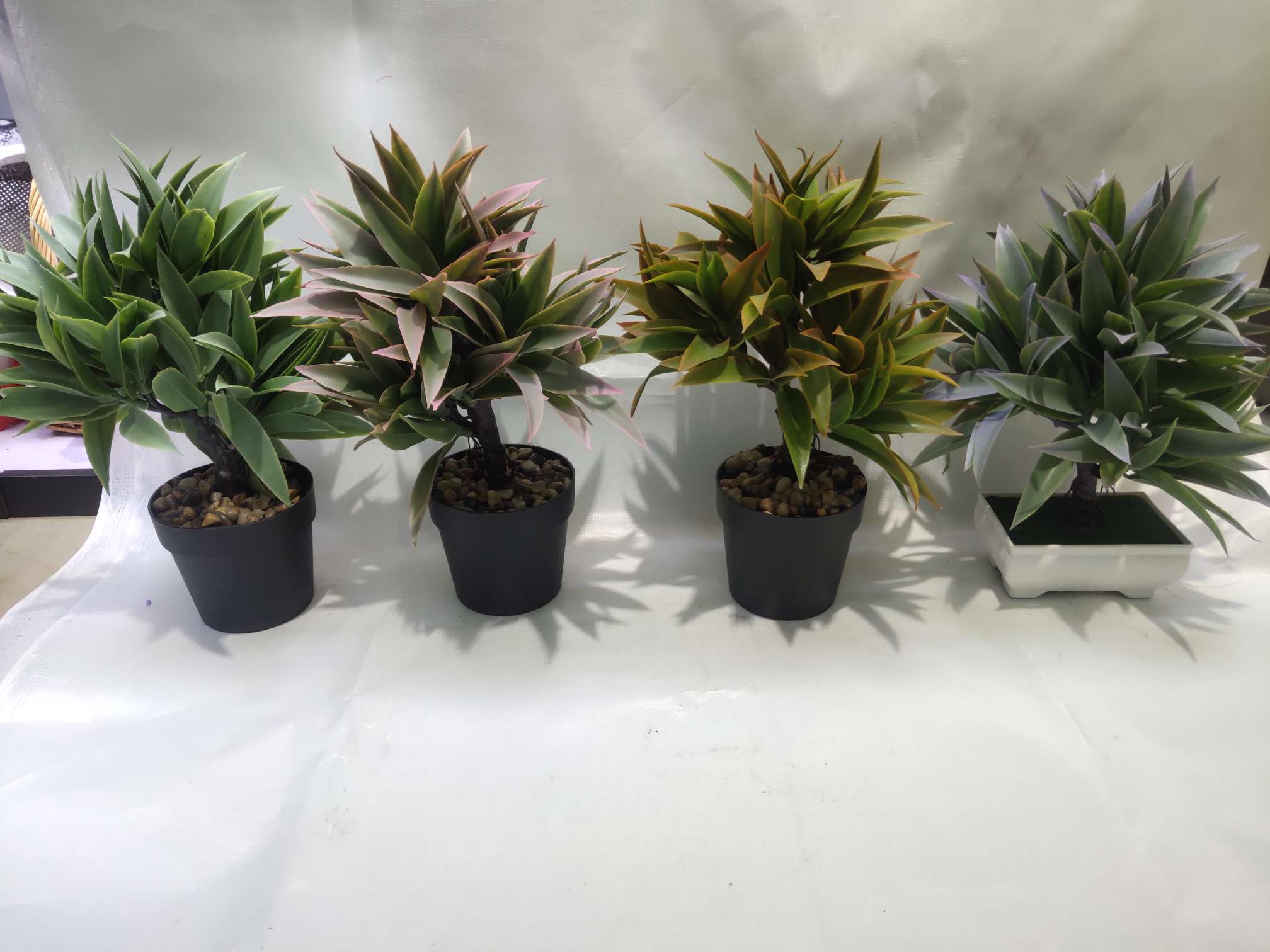 Artificial plant small potted plants, Nordic living room artificial flower bonsai, dining table, coffee table, artificial flower ornaments, green plant Settings detail image 1