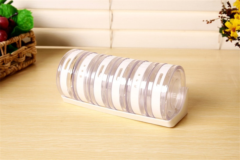 Six-piece set of rotating seasoning box, wheel-shaped seasoning jar, six-in-one details Picture