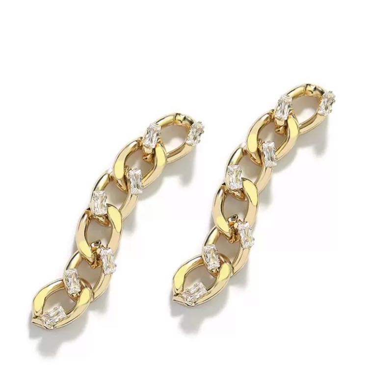 Chain Zircon Earrings undefined