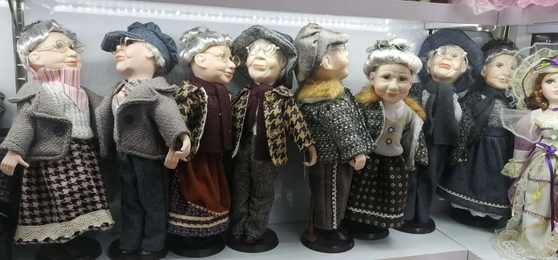 陶瓷娃娃25可爱家具卧室装饰摆件可装扮晓婷工艺