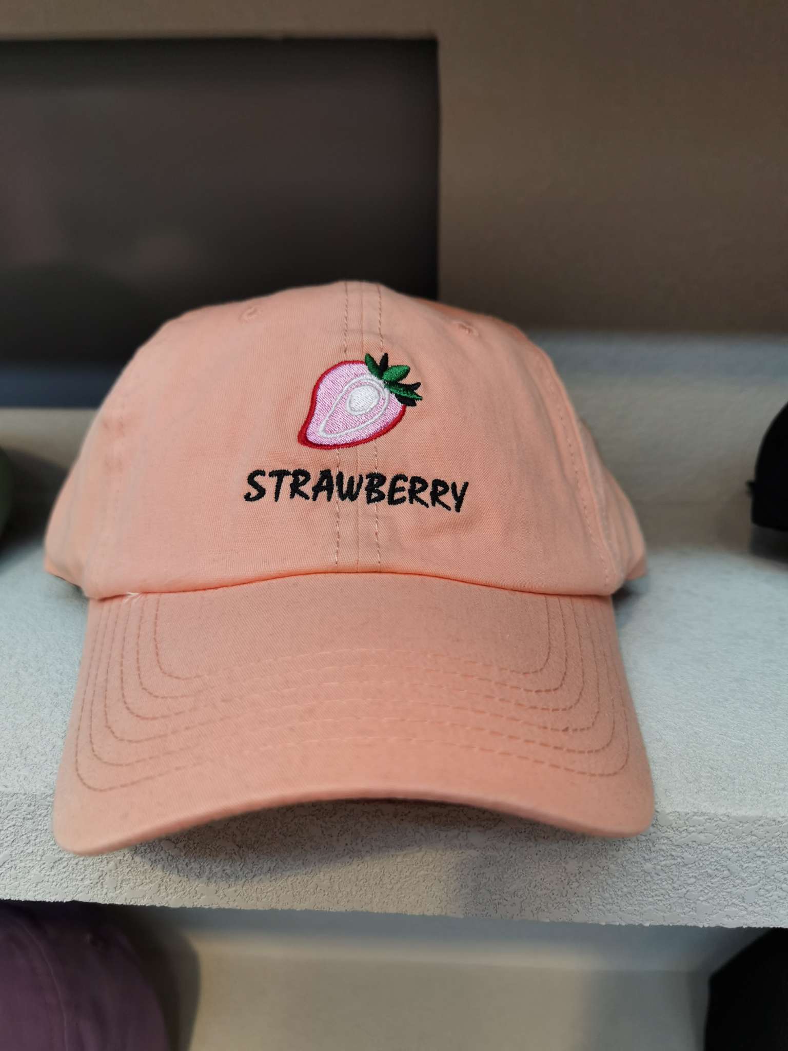 Freshly Picked Pink Strawberries