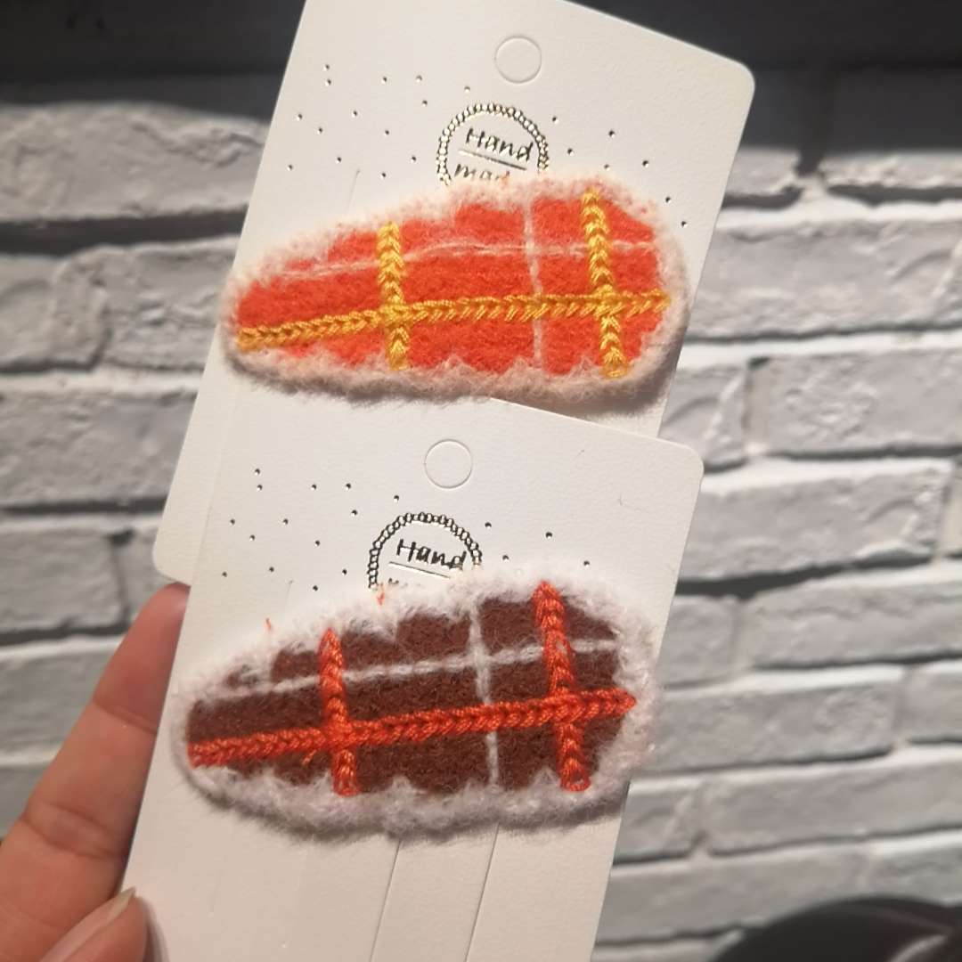 Felt hair accessory, hair clip bottom clip, children's BB clip Item Picture