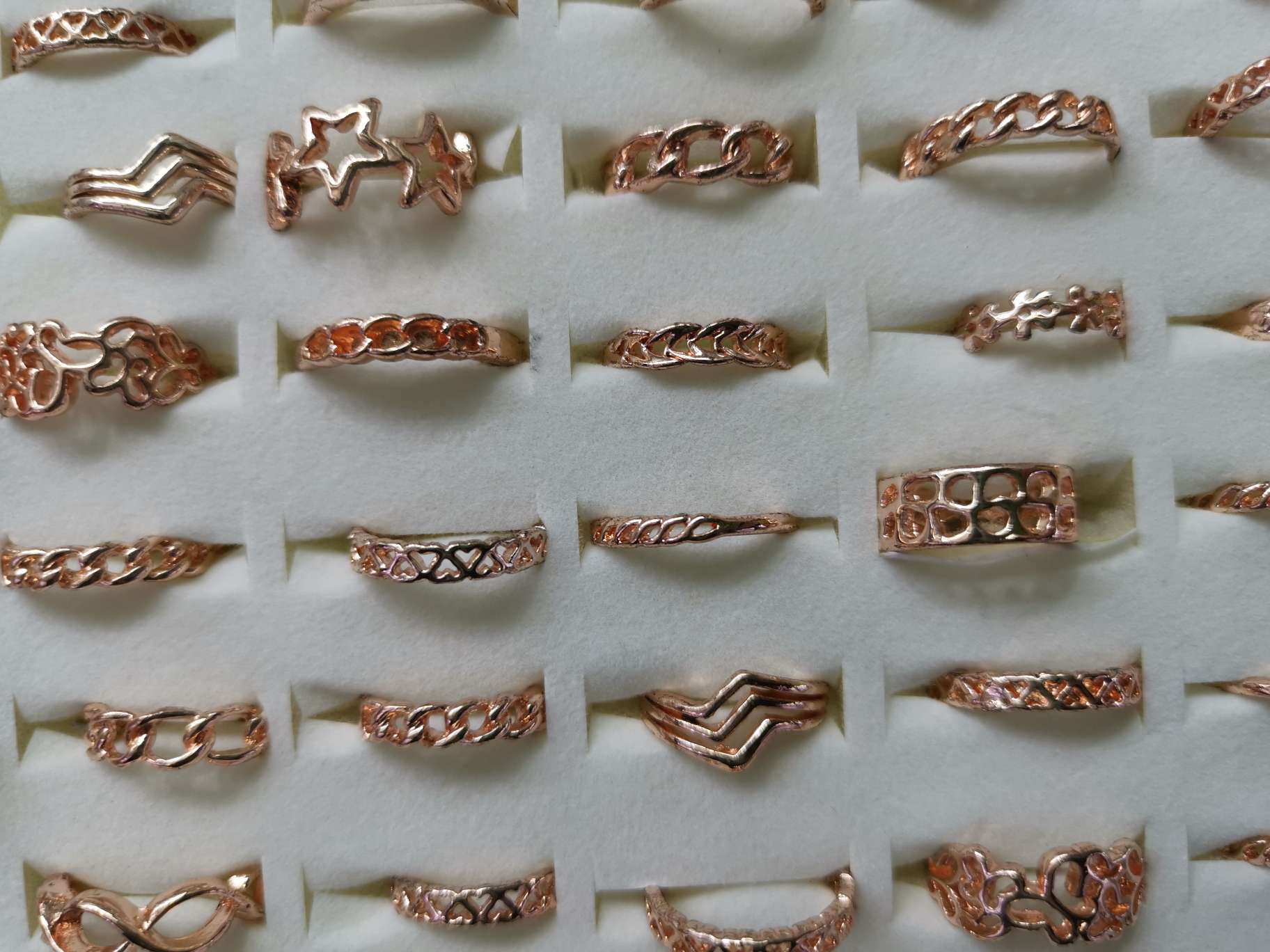 Alloy tail ring, rose gold thumbnail