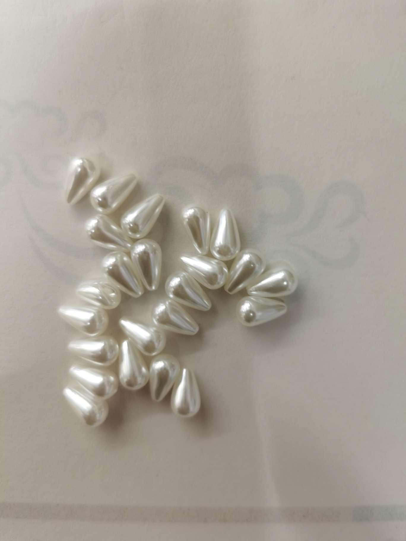 6X10 water-drop high-gloss pearls