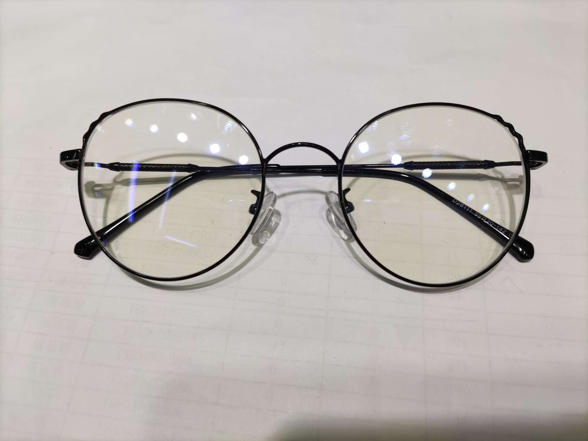 细框黑色圆框学生近视眼镜近视镜金属架眼镜架度数可配立等可取