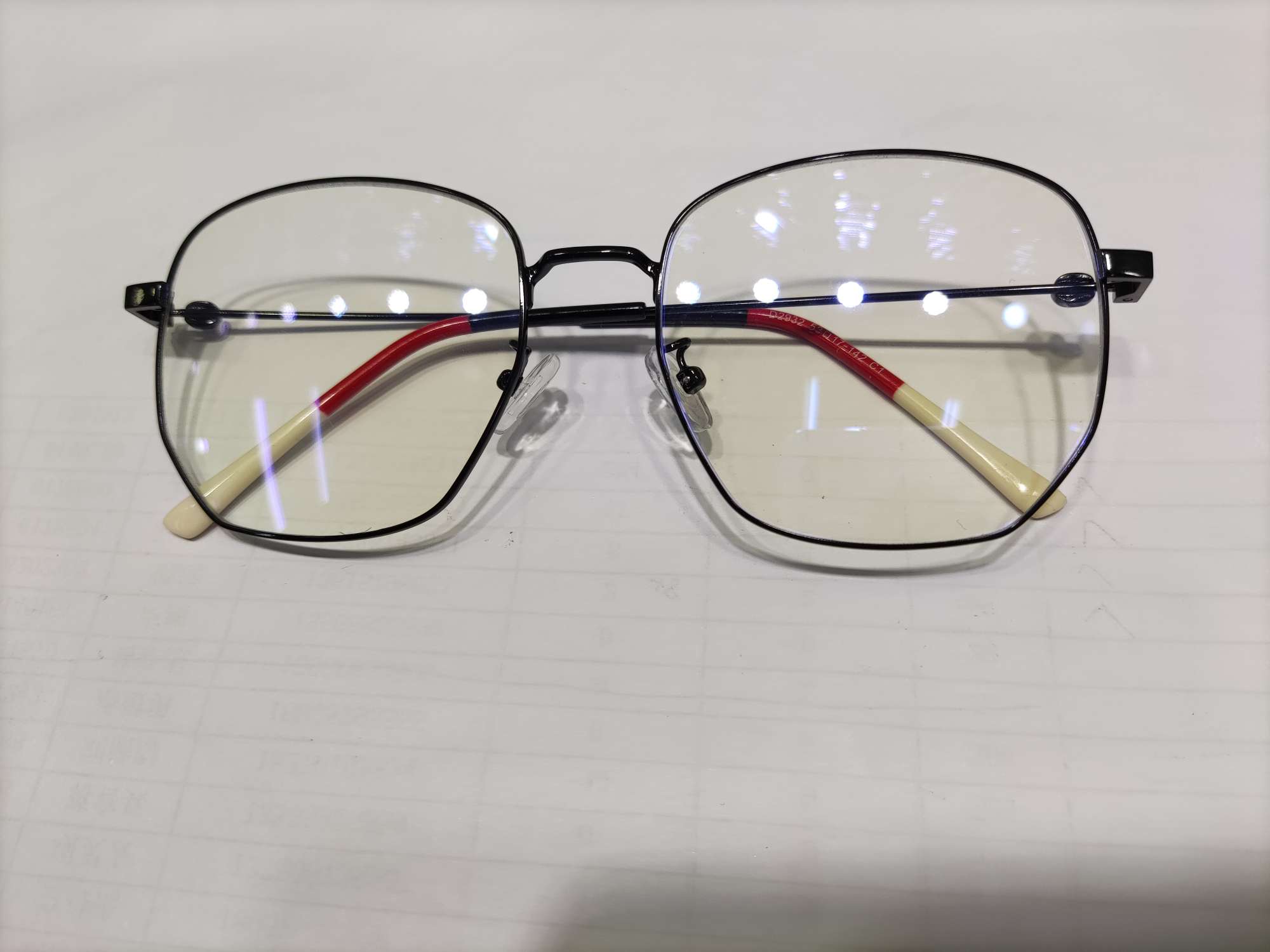 学生近视眼镜近视镜金属架眼镜架度数可配立等可取方框拼接