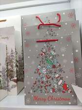 纸袋礼品袋包装袋纸质圣诞节节庆用品大小可定价格可议卡通印花多色