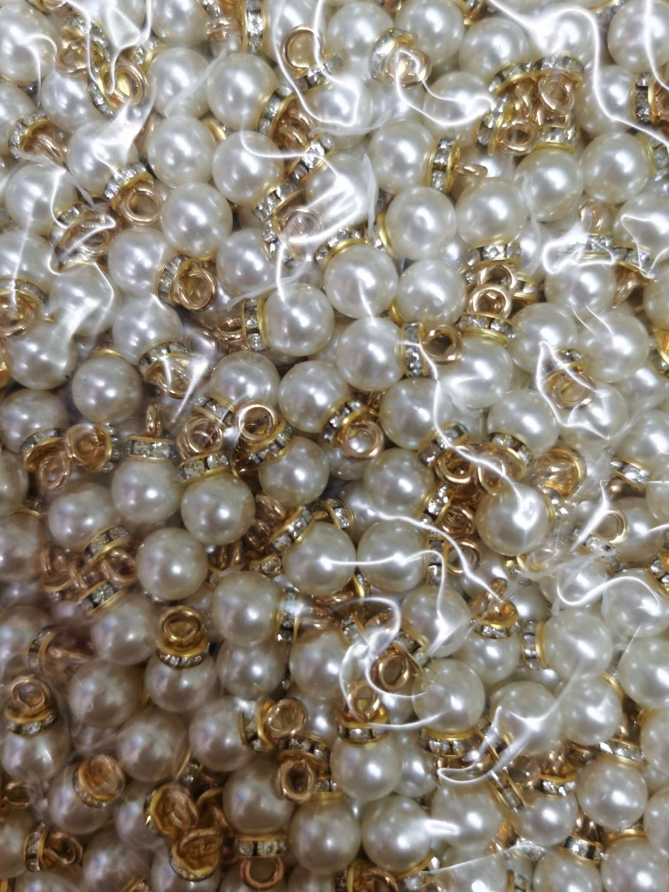 8# Diamond ring pearl