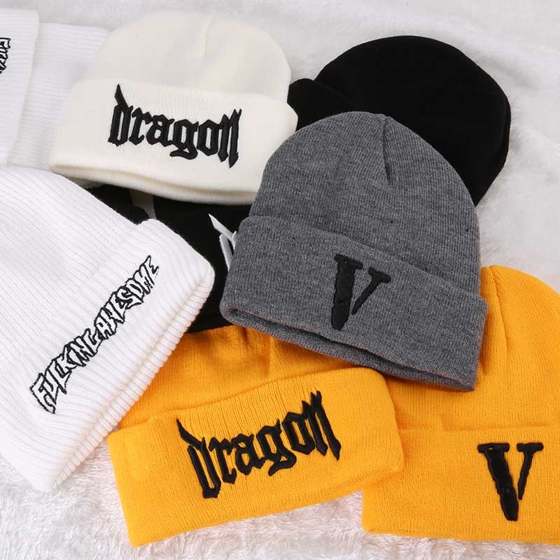 春夏秋冬季薄款针织帽男潮牌街头嘻哈毛线帽女包头帽帽子韩版ins冬