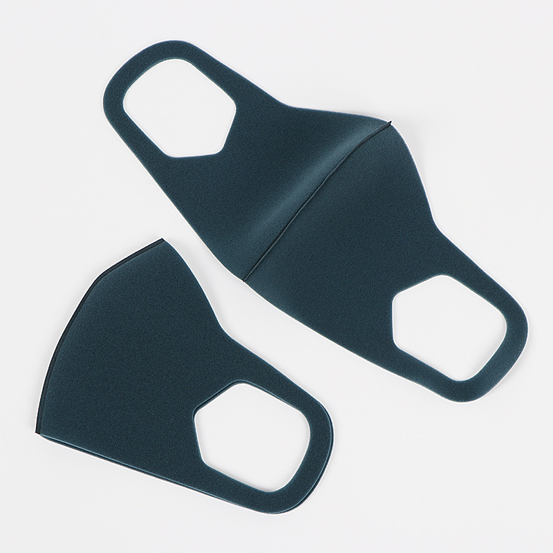 海军蓝明星同款海绵口罩防风防寒保暖透气可水洗男女单独真空包装口罩【外贸专供】