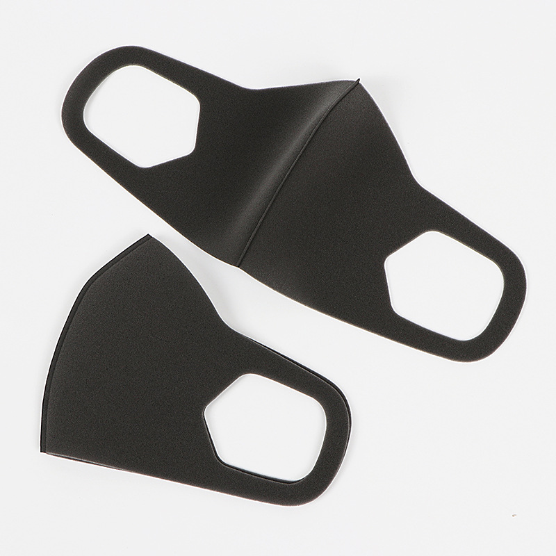 深灰色明星同款海绵口罩防风防寒保暖透气可水洗男女单独真空包装口罩【外贸专供】