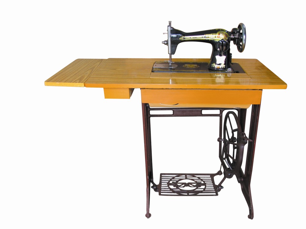 贝洋家用缝纫机老式缝纫机脚踏带二斗桌面缝纫机可调试可以带电动图